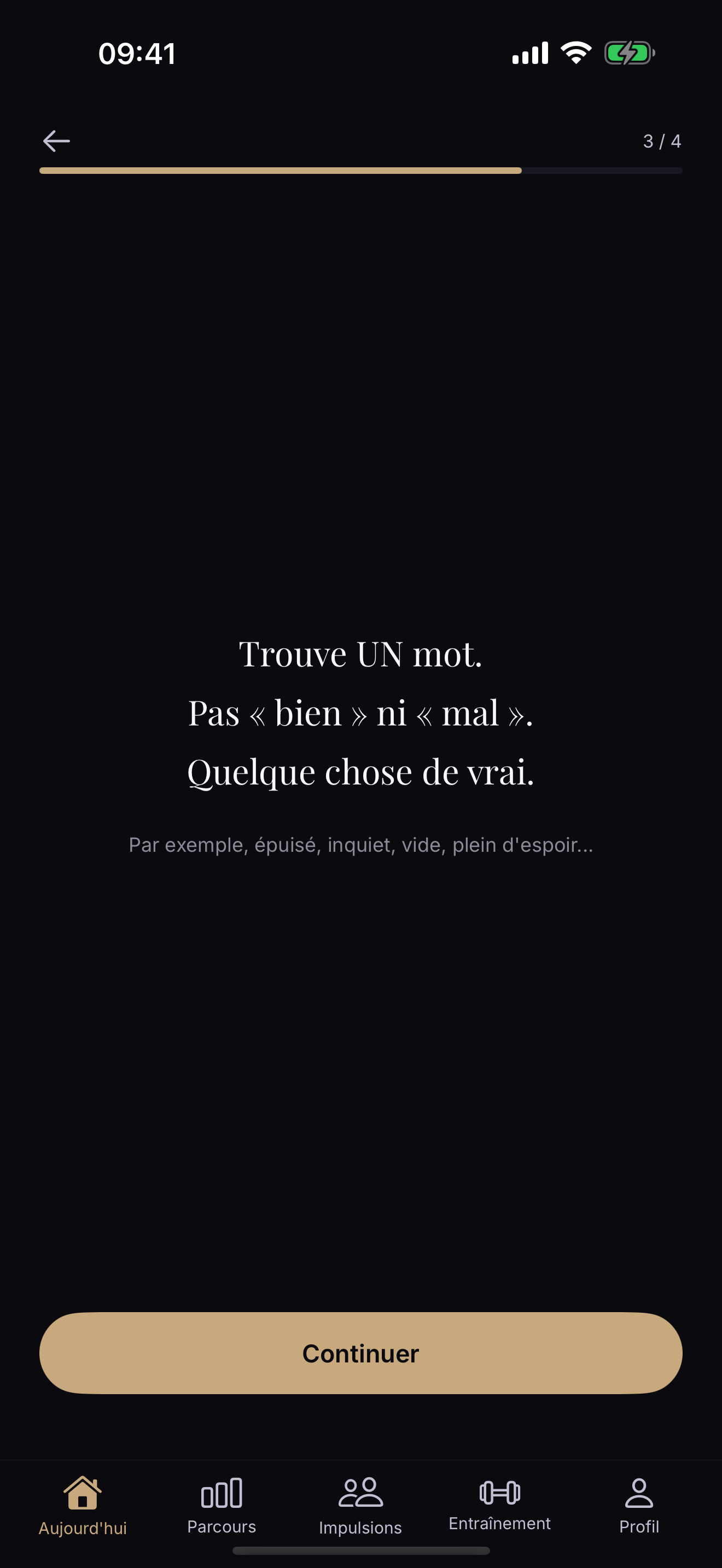 Exercice INNR pour nommer une émotion : trouver un mot plus précis que bien ou mal.
